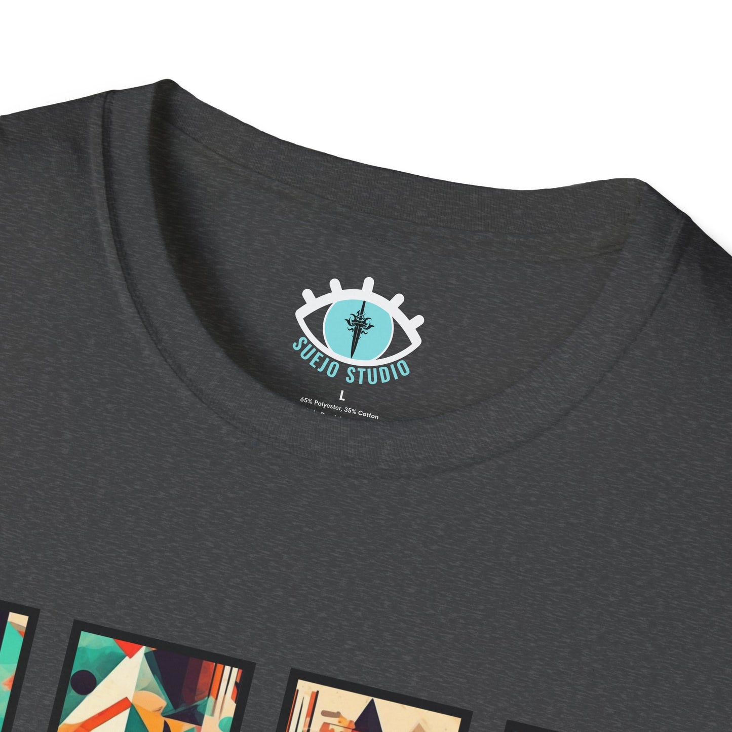 “Cityscape Sunset” Abstract Art - Unisex T-Shirt