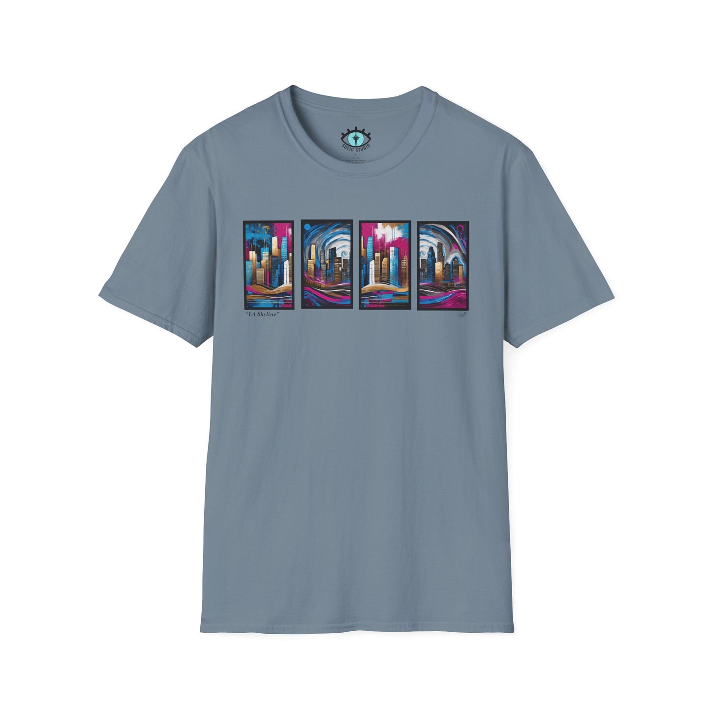 “LA Skyline” Abstract Art - Unisex T-Shirt