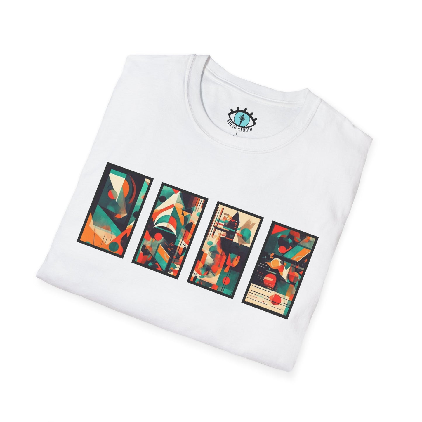 “Cityscape Sunset” Abstract Art - Unisex T-Shirt