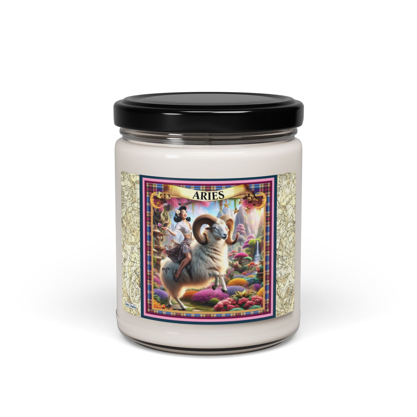 Aries (March 21 - April 19) - Zodiac Scented Soy Candle, 9oz