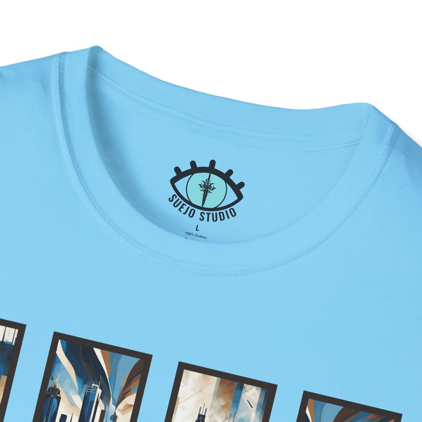 “Minneapolis Skyline” Abstract Art - Unisex T-Shirt
