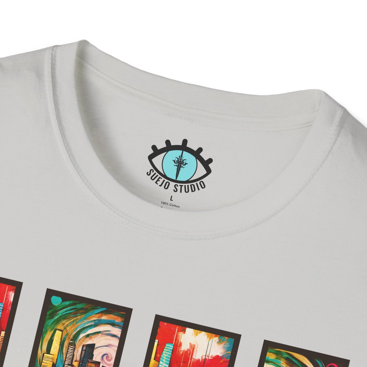 “LA Sunset” Abstract Art - Unisex T-Shirt