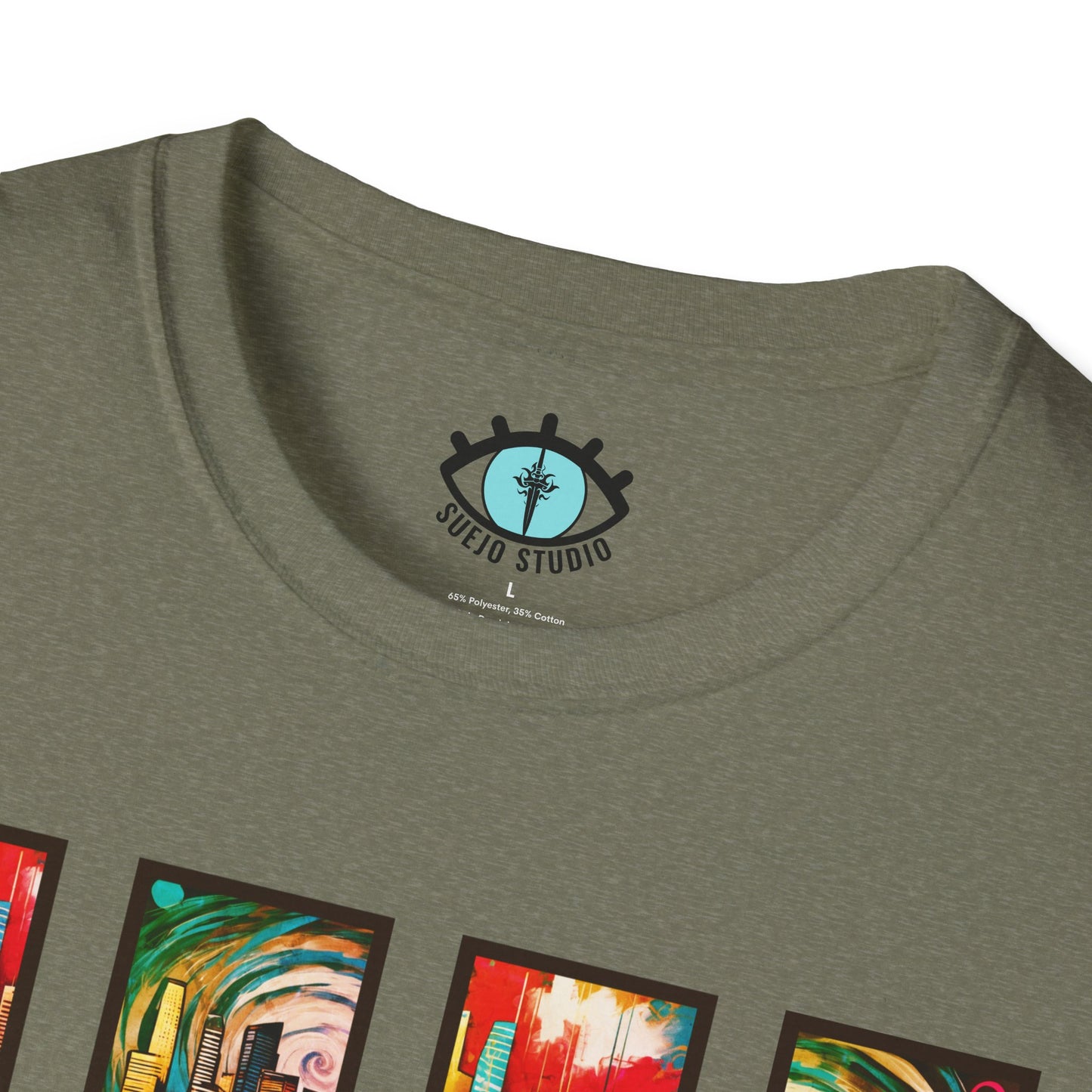 “LA Sunset” Abstract Art - Unisex T-Shirt