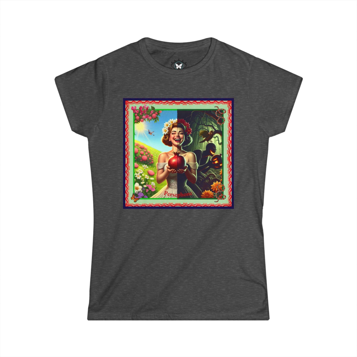 Persephone- Goddess of Spring and Queen of the Underworld - Women's Softstyle Tee