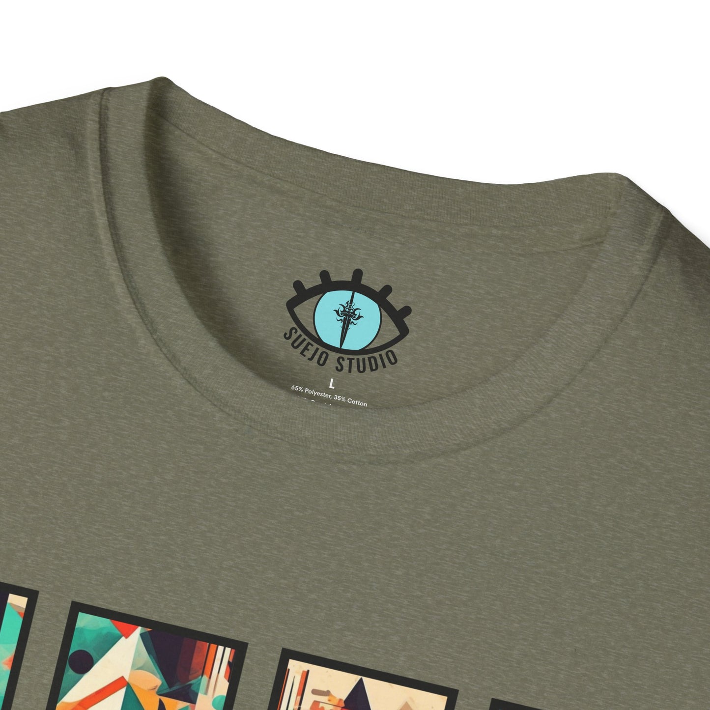 “Cityscape Sunset” Abstract Art - Unisex T-Shirt