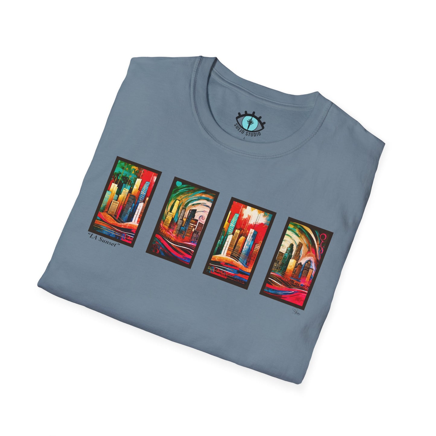 “LA Sunset” Abstract Art - Unisex T-Shirt