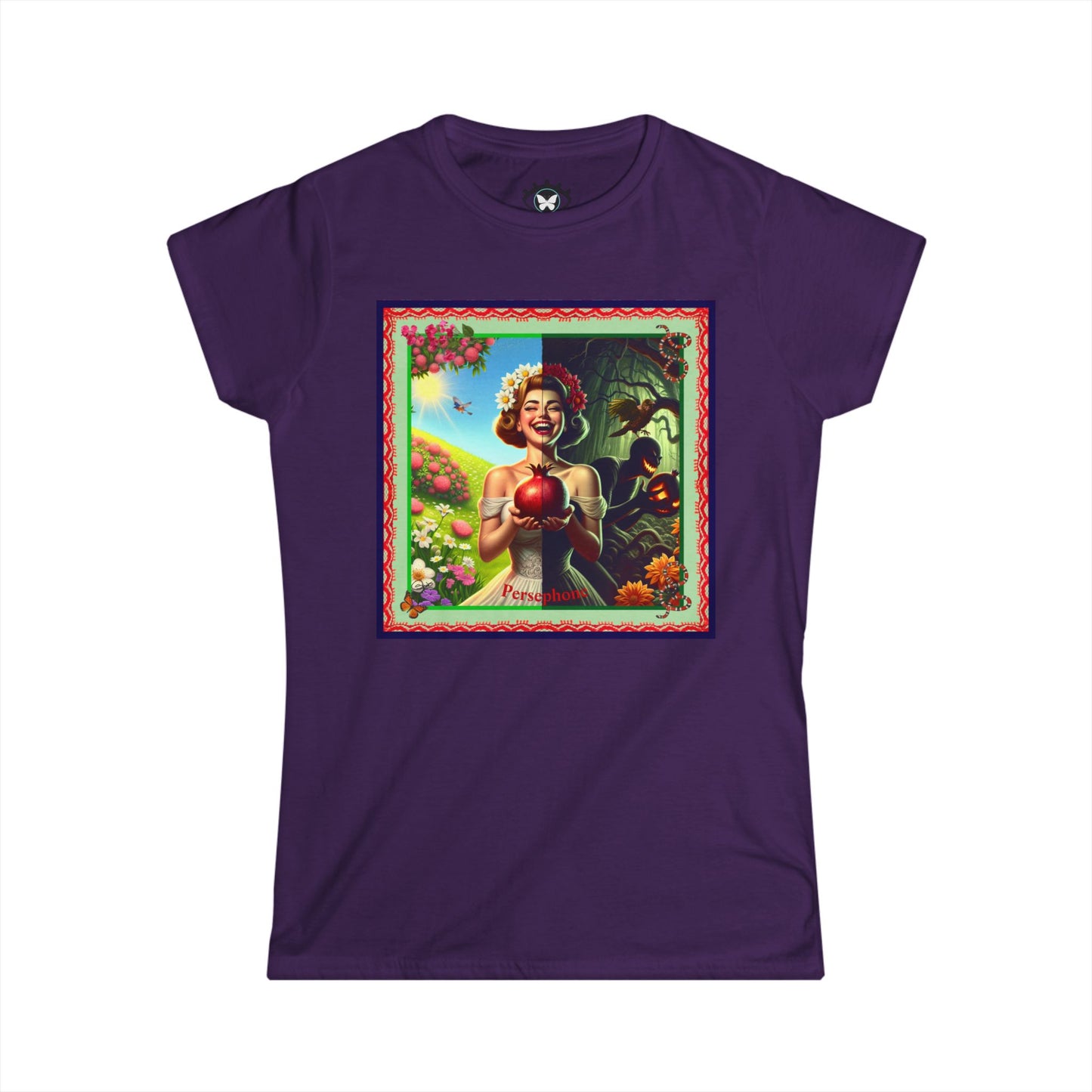 Persephone- Goddess of Spring and Queen of the Underworld - Women's Softstyle Tee