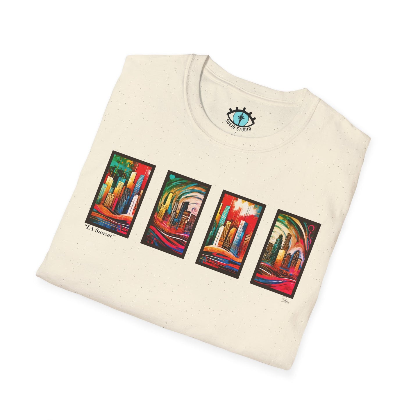 “LA Sunset” Abstract Art - Unisex T-Shirt