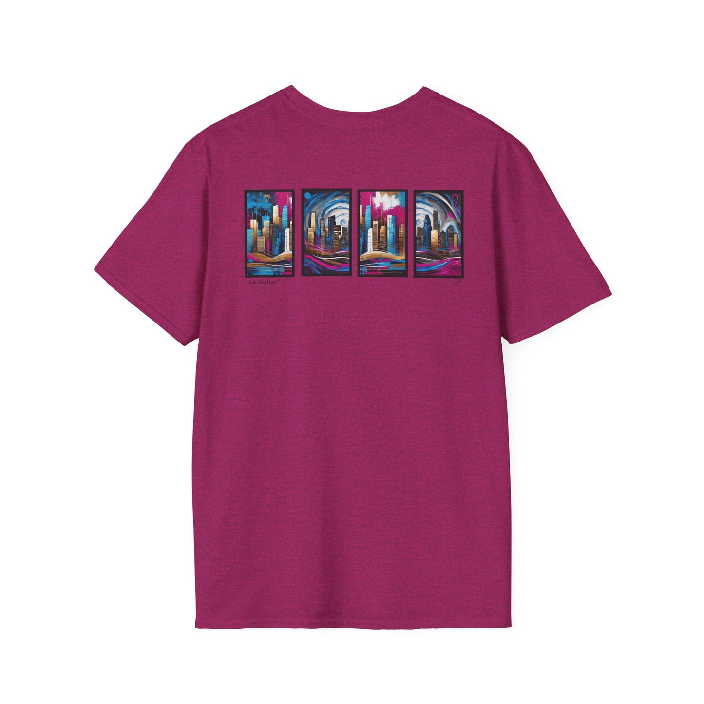 “LA Skyline” Abstract Art - Unisex T-Shirt