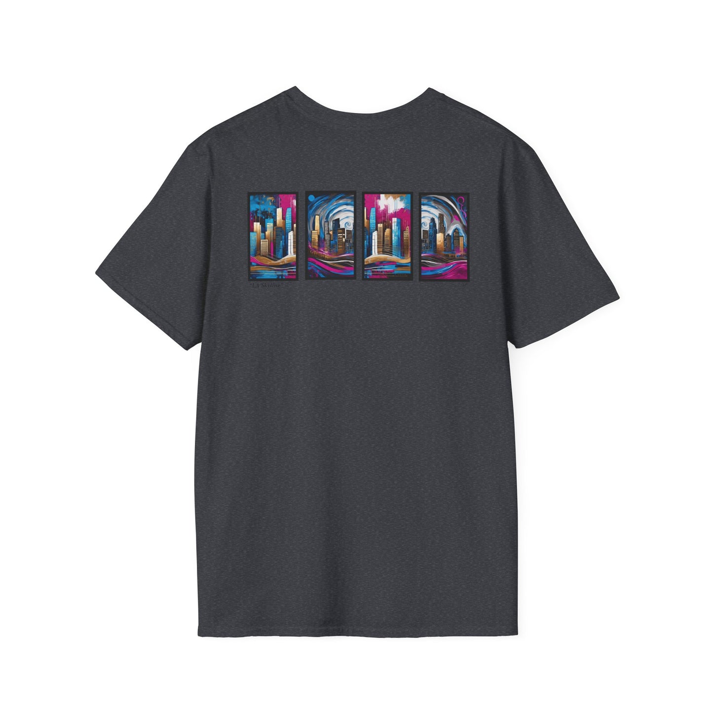 “LA Skyline” Abstract Art - Unisex T-Shirt