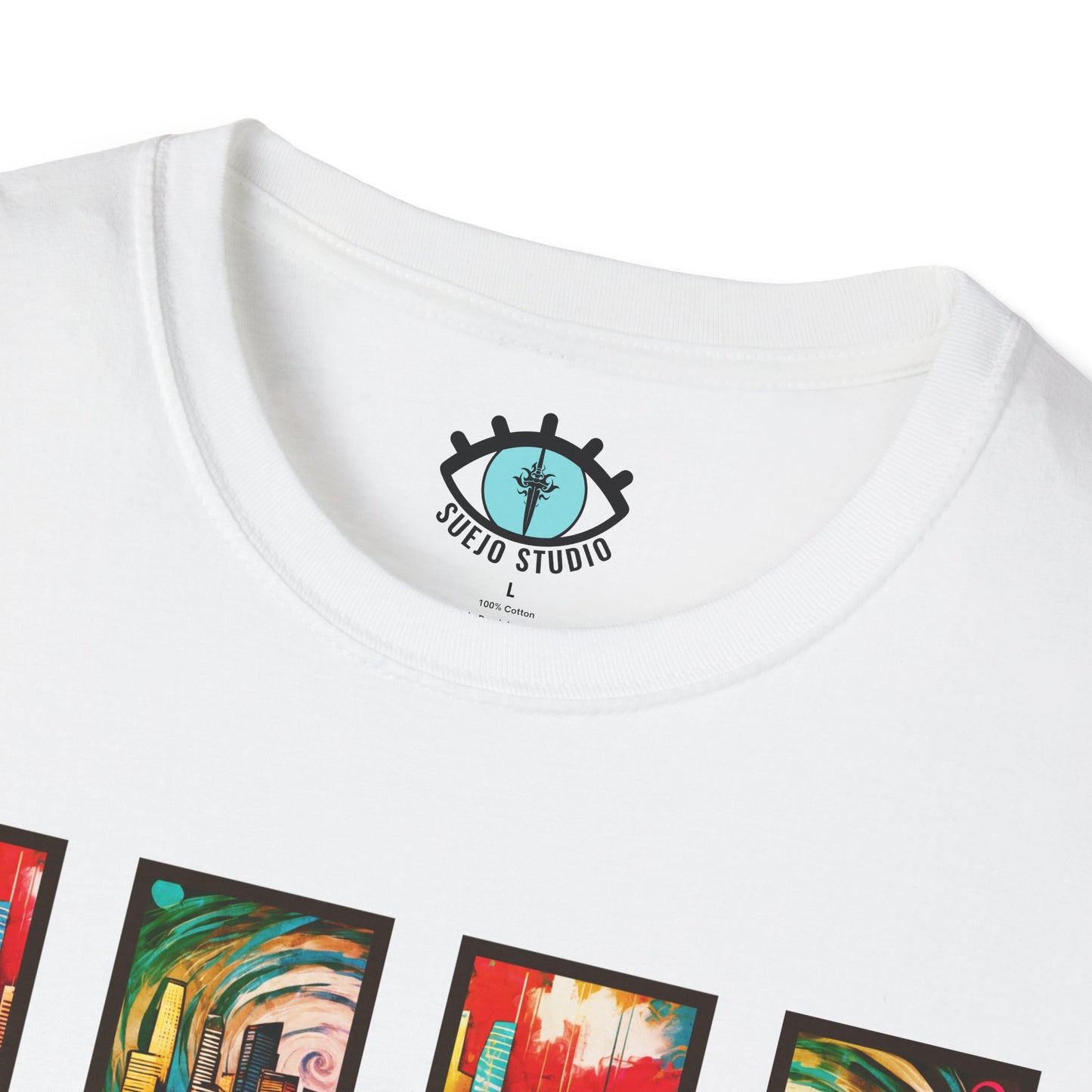 “LA Sunset” Abstract Art - Unisex T-Shirt