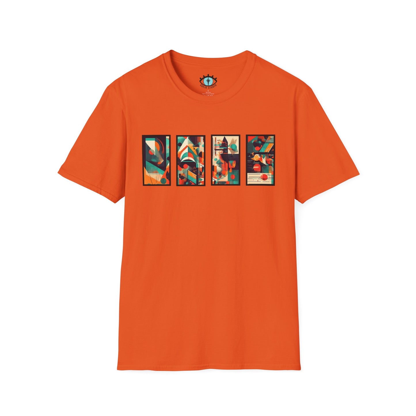 “Cityscape Sunset” Abstract Art - Unisex T-Shirt