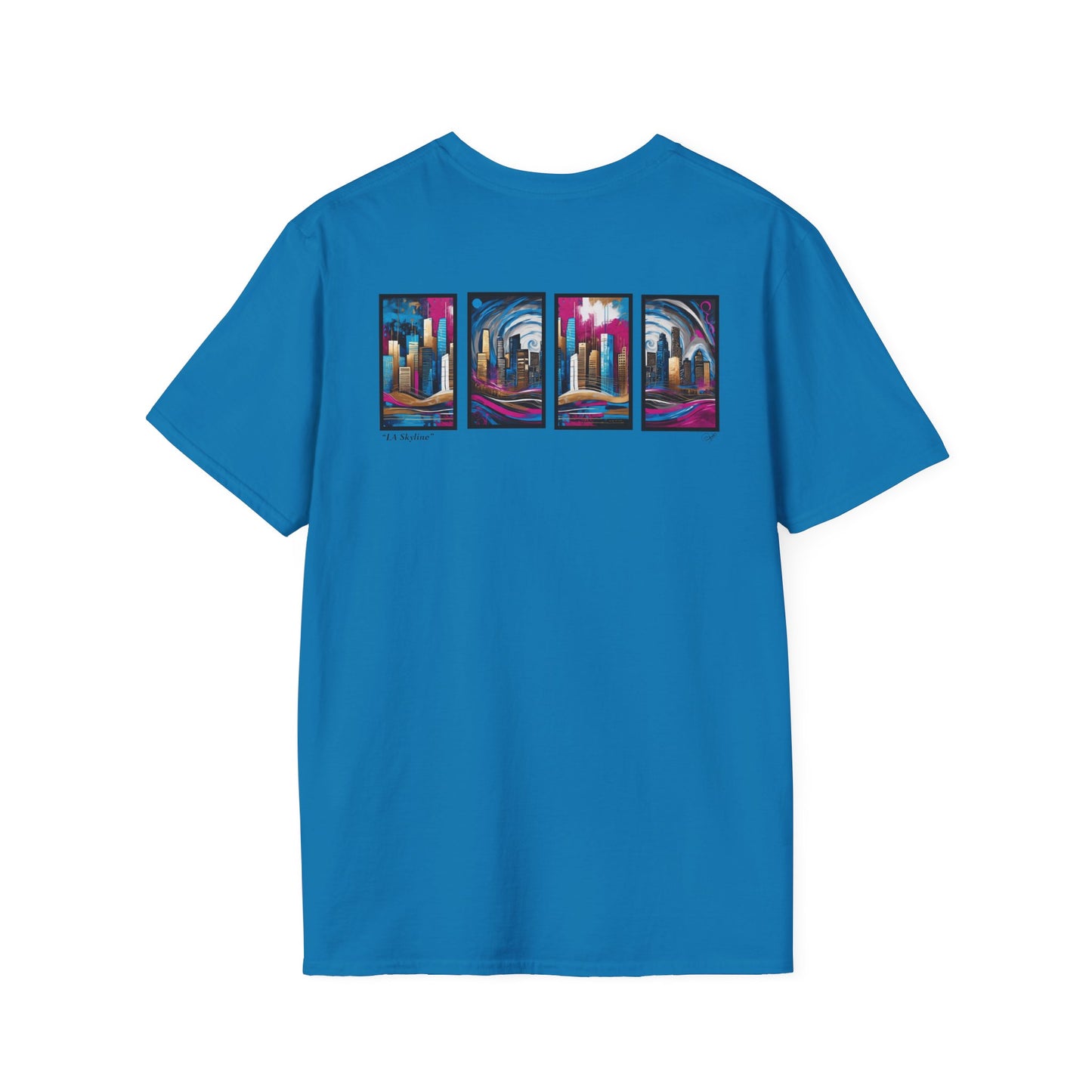 “LA Skyline” Abstract Art - Unisex T-Shirt