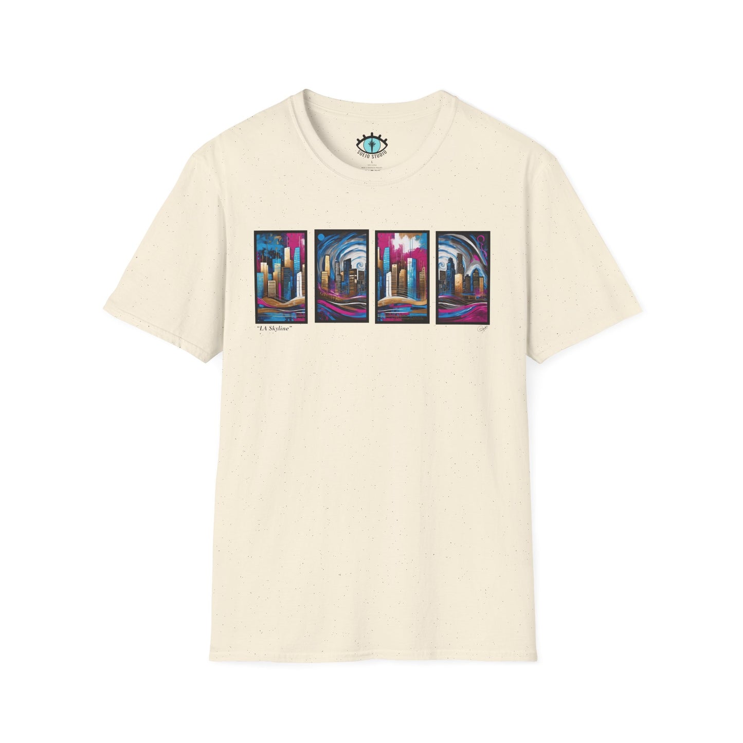 “LA Skyline” Abstract Art - Unisex T-Shirt