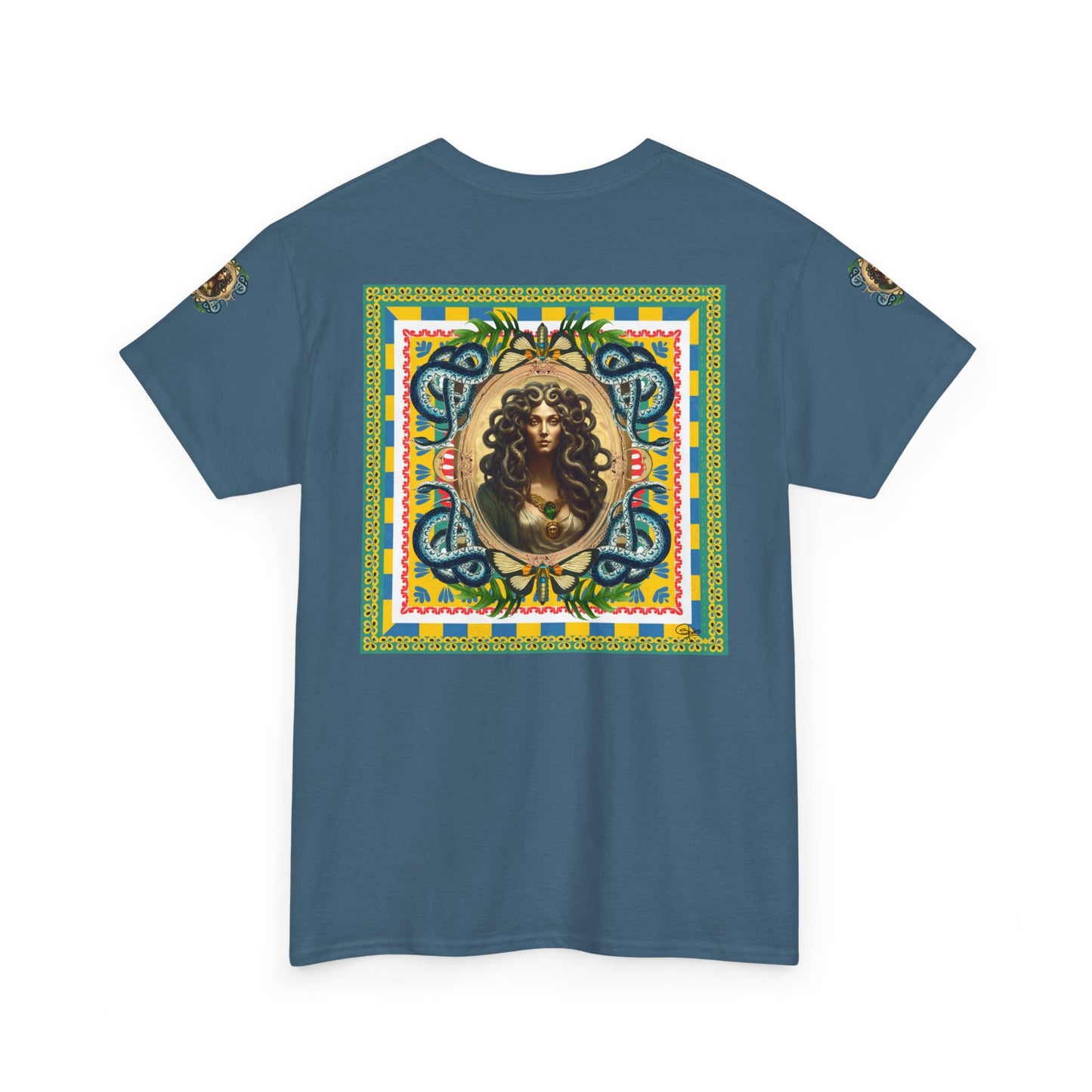 Mona Lisa Medusa - Unisex Cotton T-Shirt