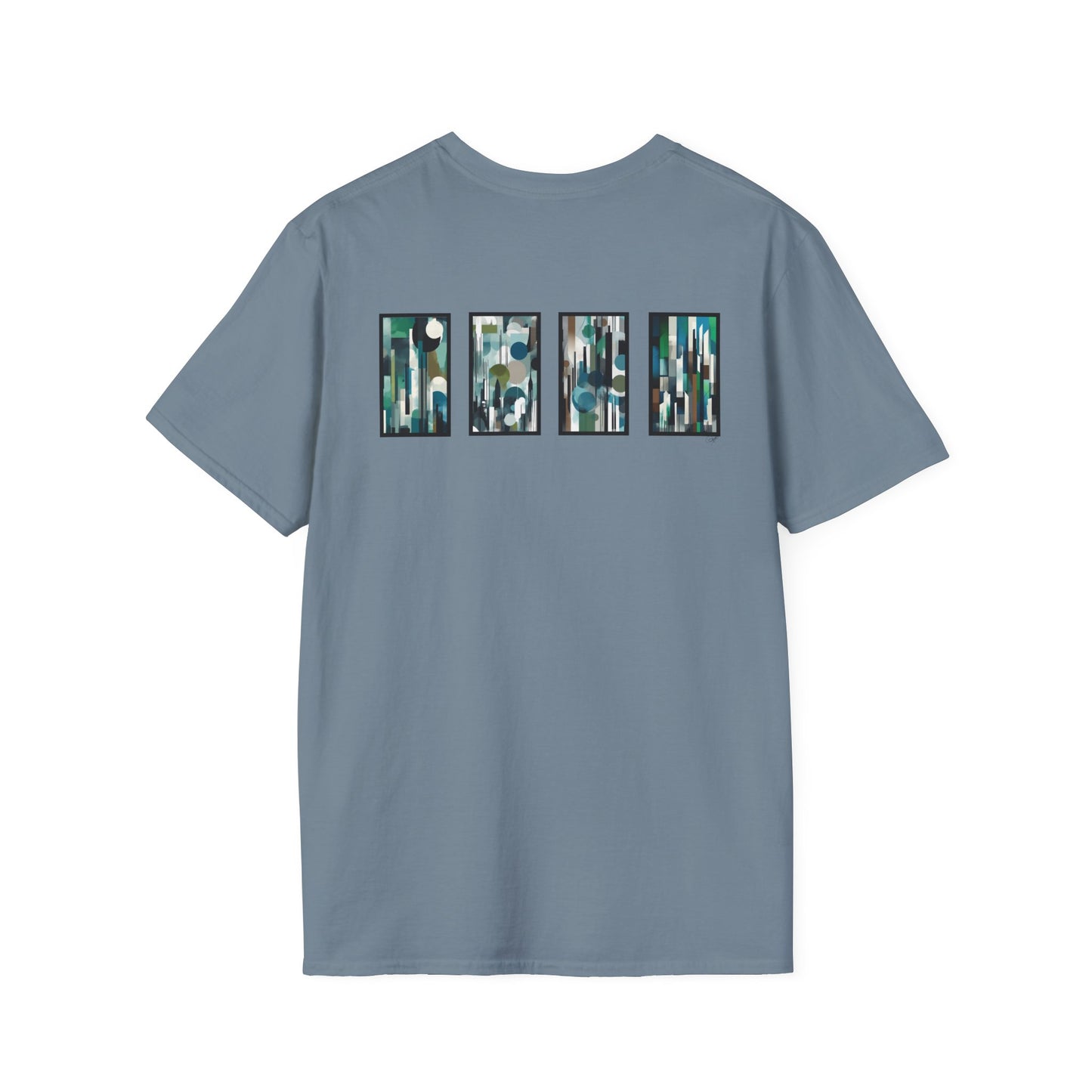 “Night Skyline” Abstract Art - Unisex T-Shirt