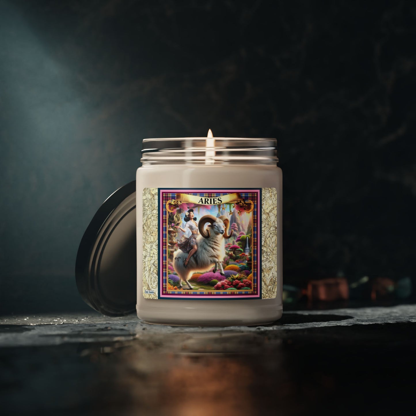 Aries (March 21 - April 19) - Zodiac Scented Soy Candle, 9oz