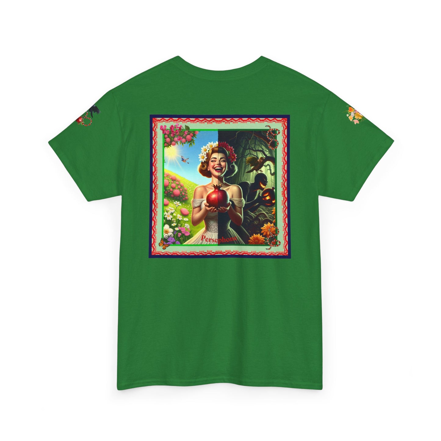 Persephone- Goddess of Spring and Queen of the Underworld - Unisex Heavy Cotton Tee