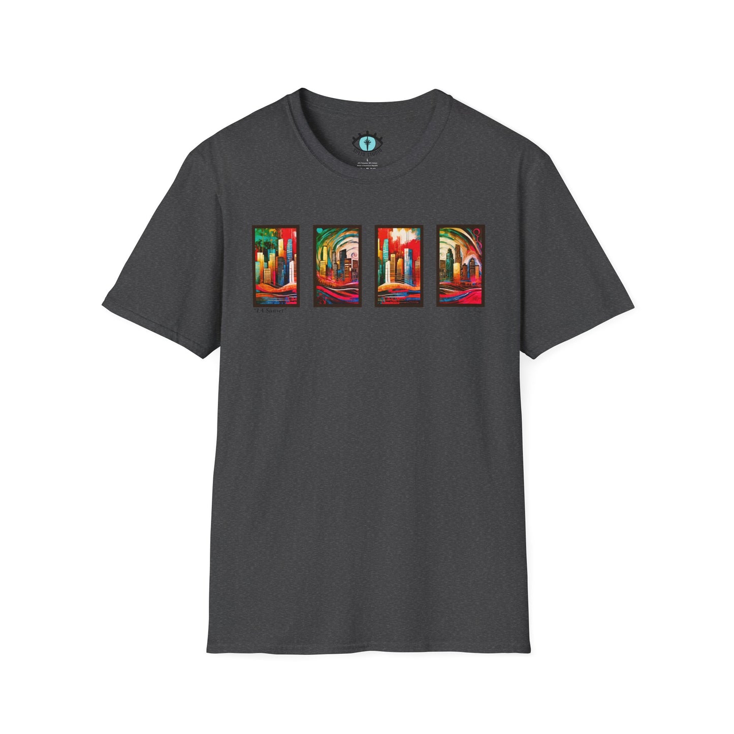 “LA Sunset” Abstract Art - Unisex T-Shirt
