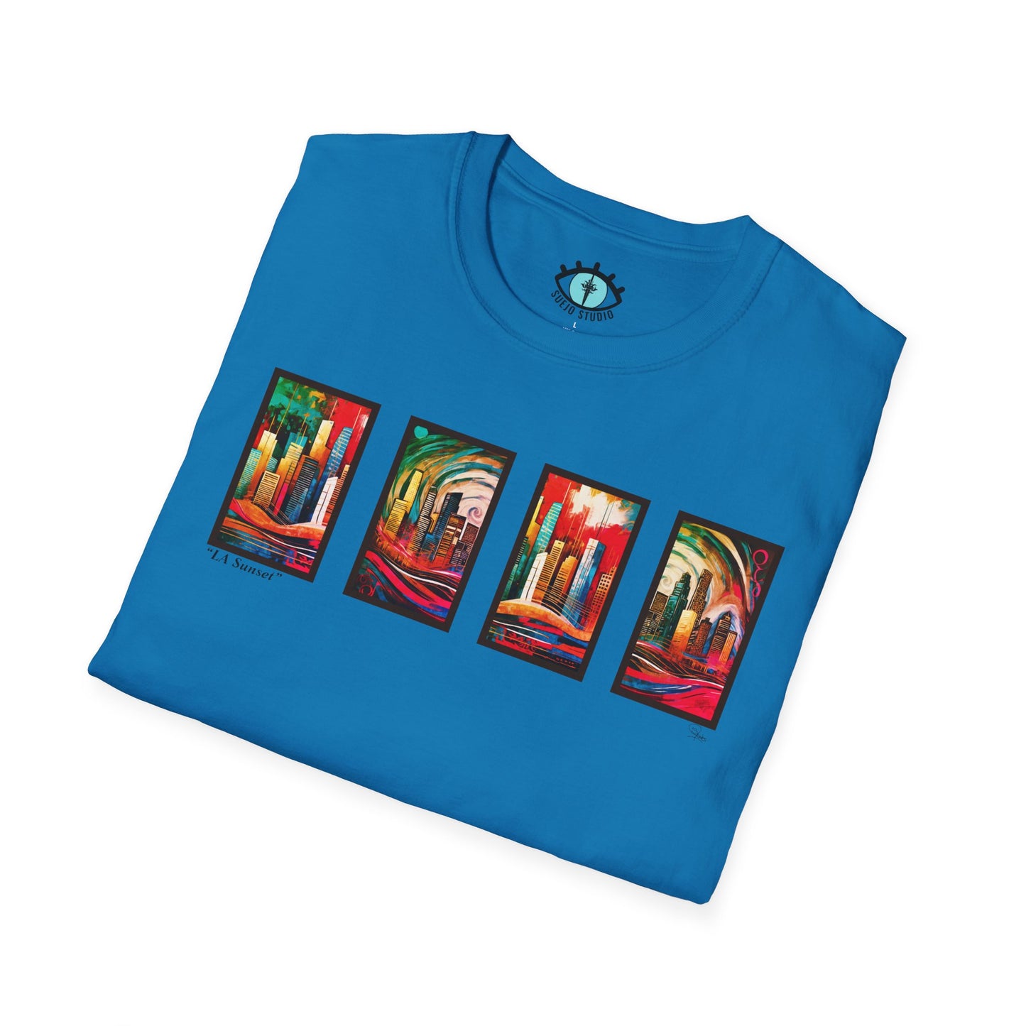 “LA Sunset” Abstract Art - Unisex T-Shirt