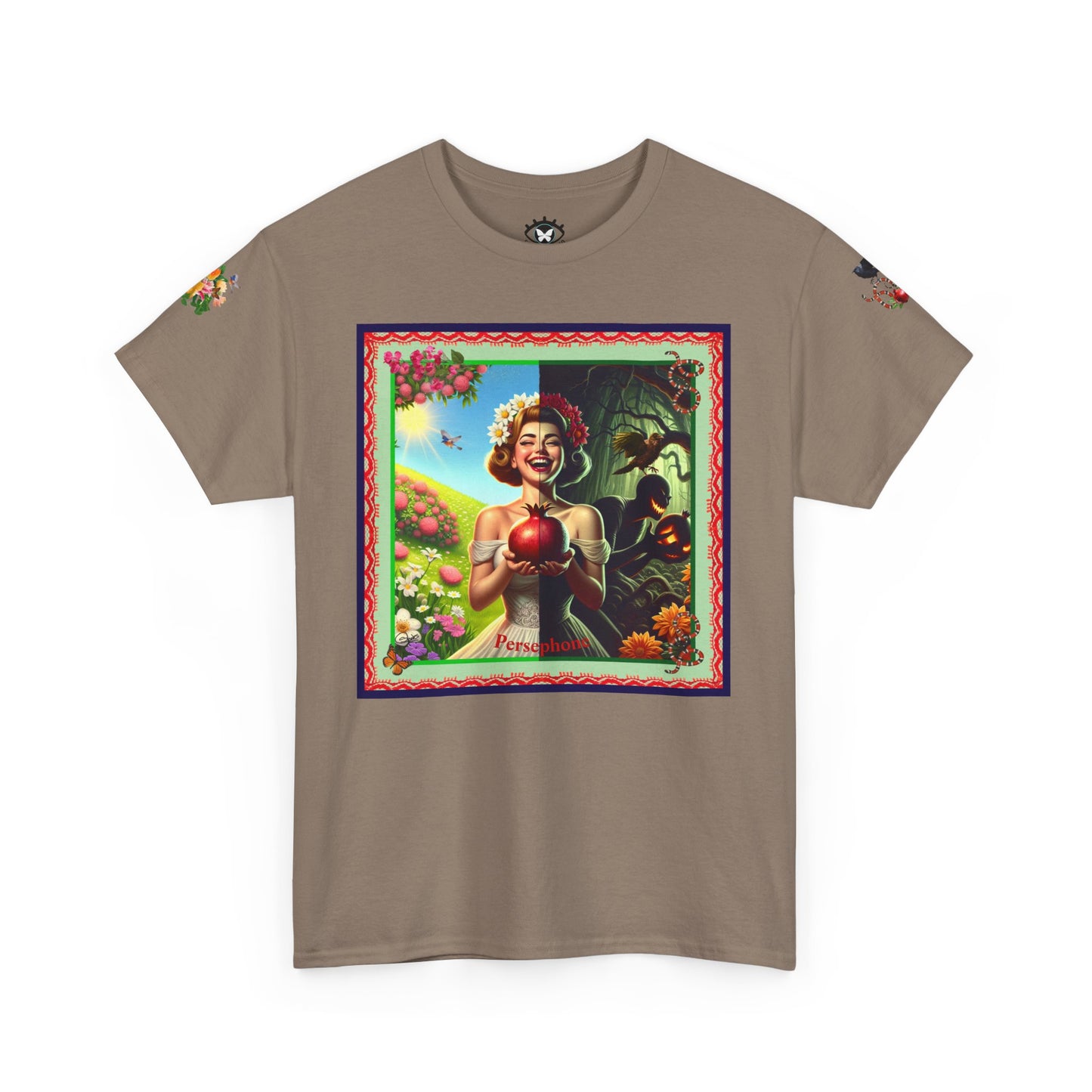 Persephone- Goddess of Spring and Queen of the Underworld - Unisex Heavy Cotton Tee