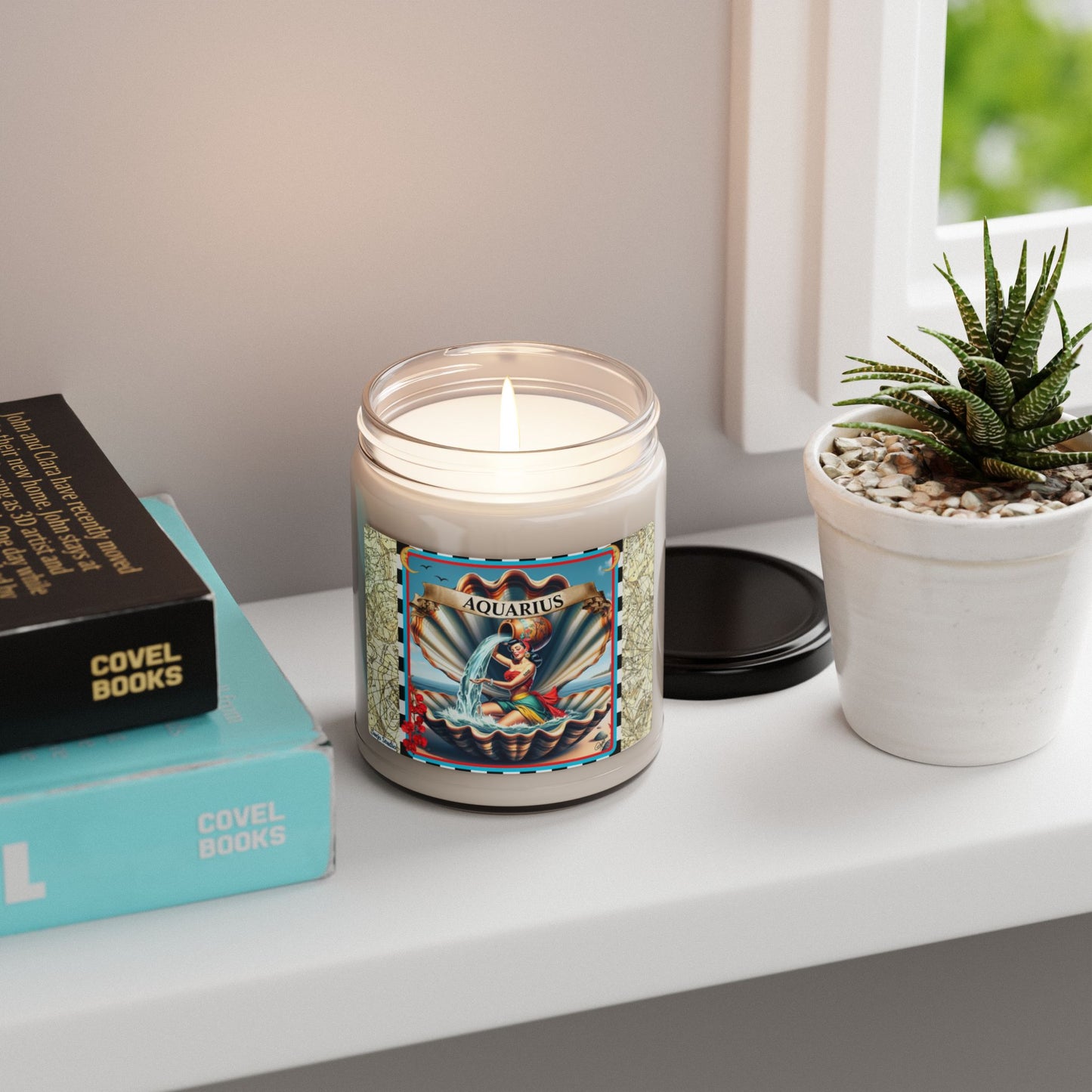 Aquarius (Jan 20 - Feb 18) - Zodiac Scented Soy Candle, 9oz