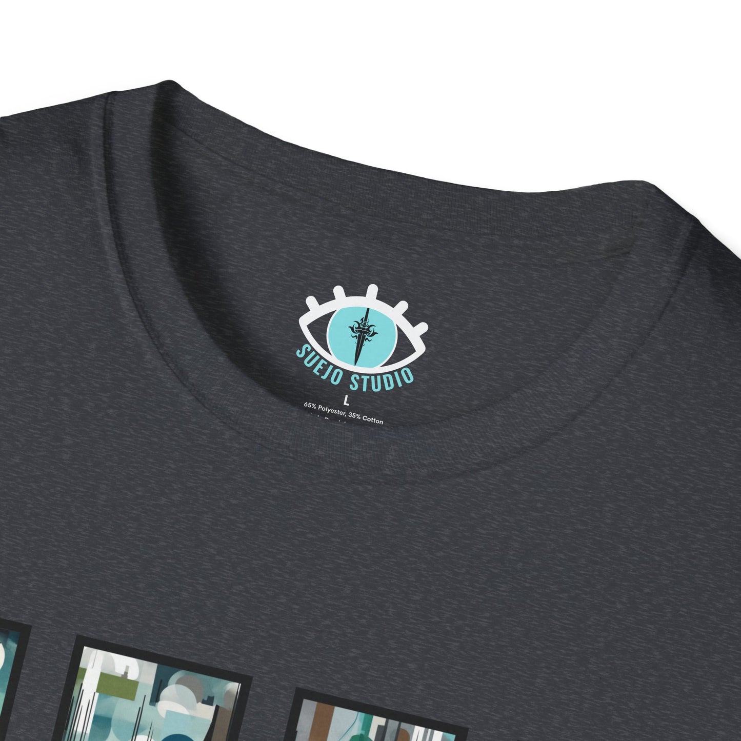 “Night Skyline” Abstract Art - Unisex T-Shirt