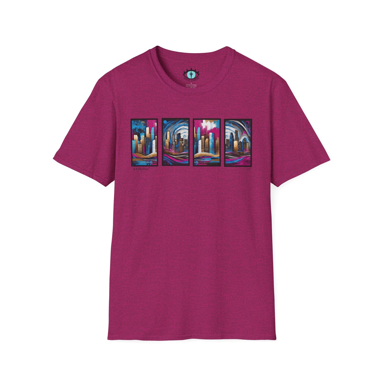 “LA Skyline” Abstract Art - Unisex T-Shirt