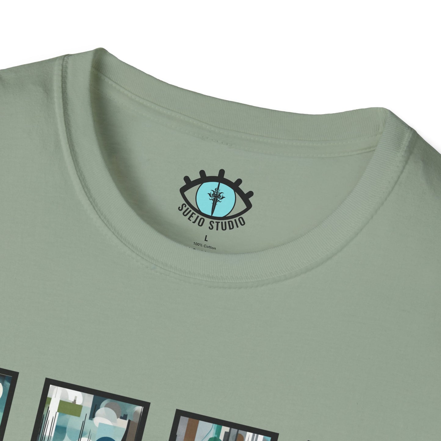 “Night Skyline” Abstract Art - Unisex T-Shirt