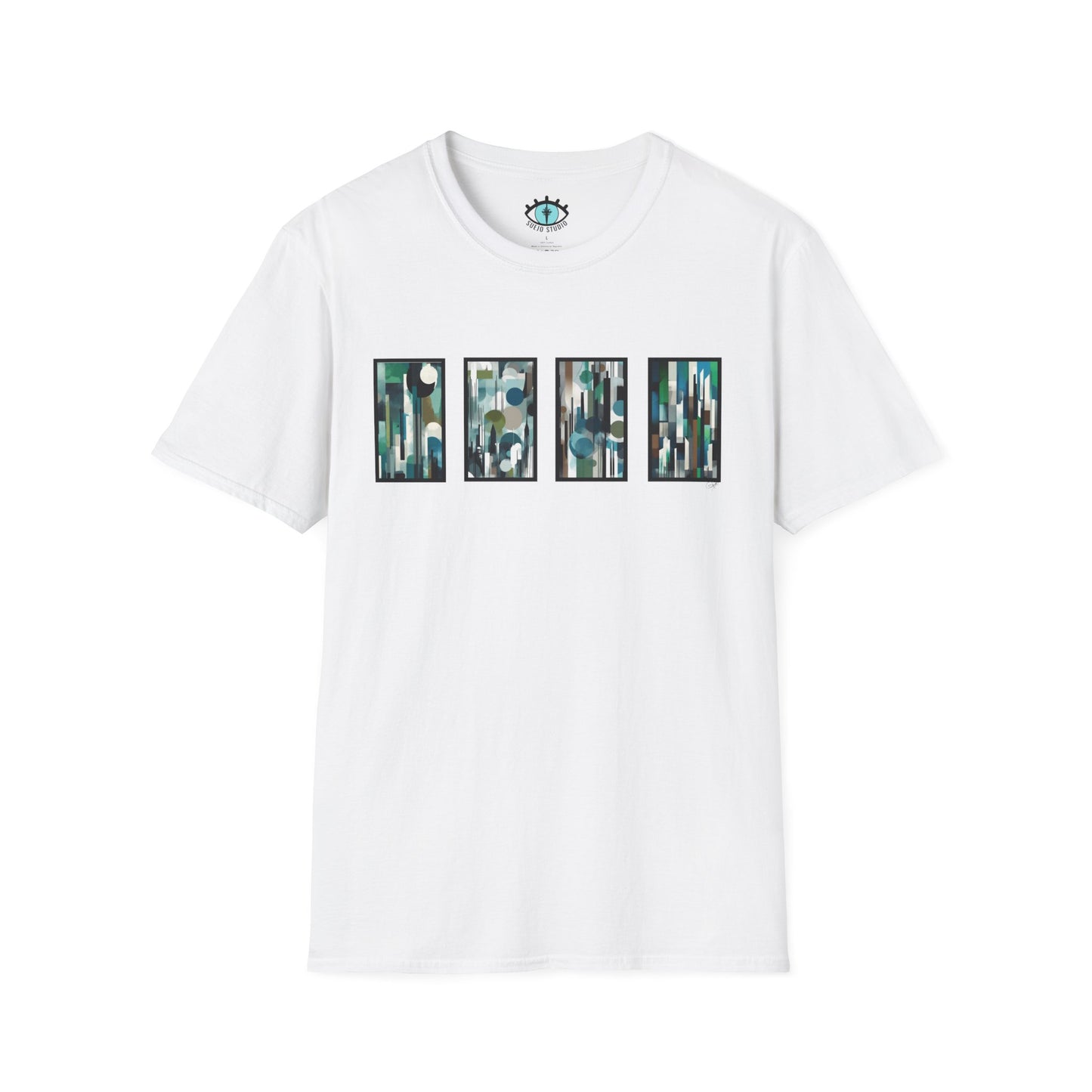 “Night Skyline” Abstract Art - Unisex T-Shirt