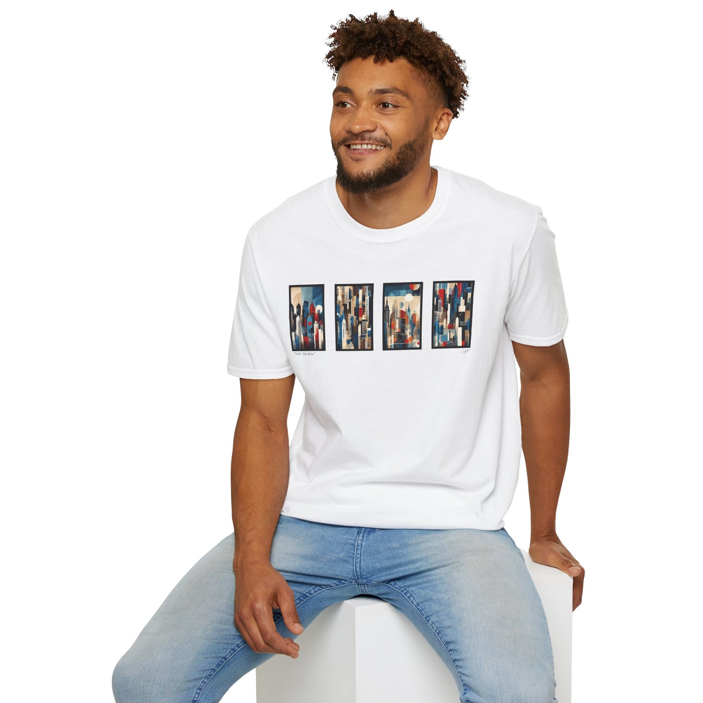 “NYC Skyline” Abstract Art - Unisex T-Shirt