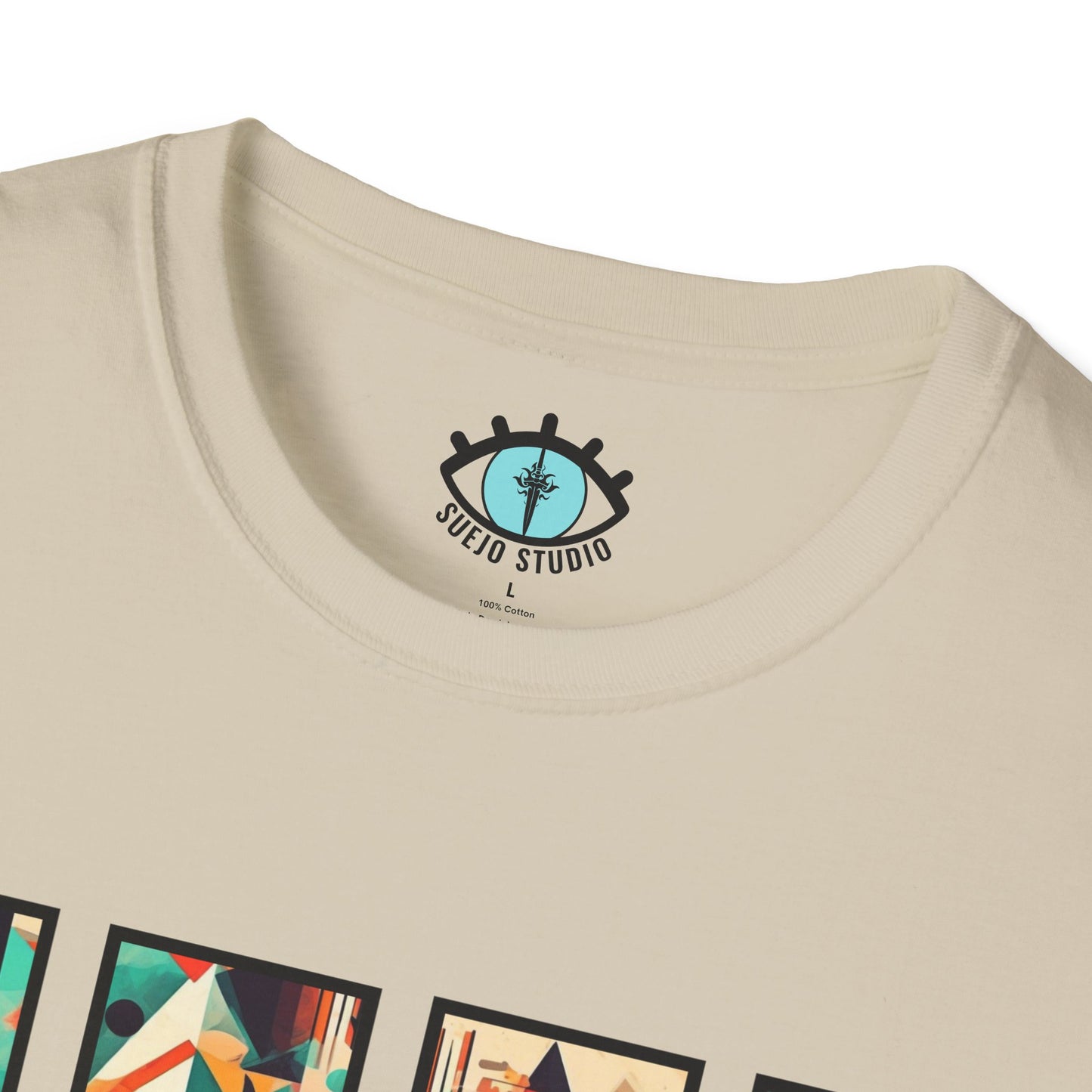 “Cityscape Sunset” Abstract Art - Unisex T-Shirt