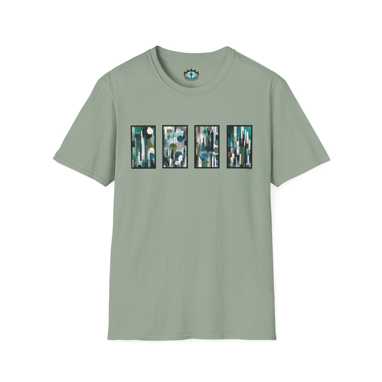 “Night Skyline” Abstract Art - Unisex T-Shirt