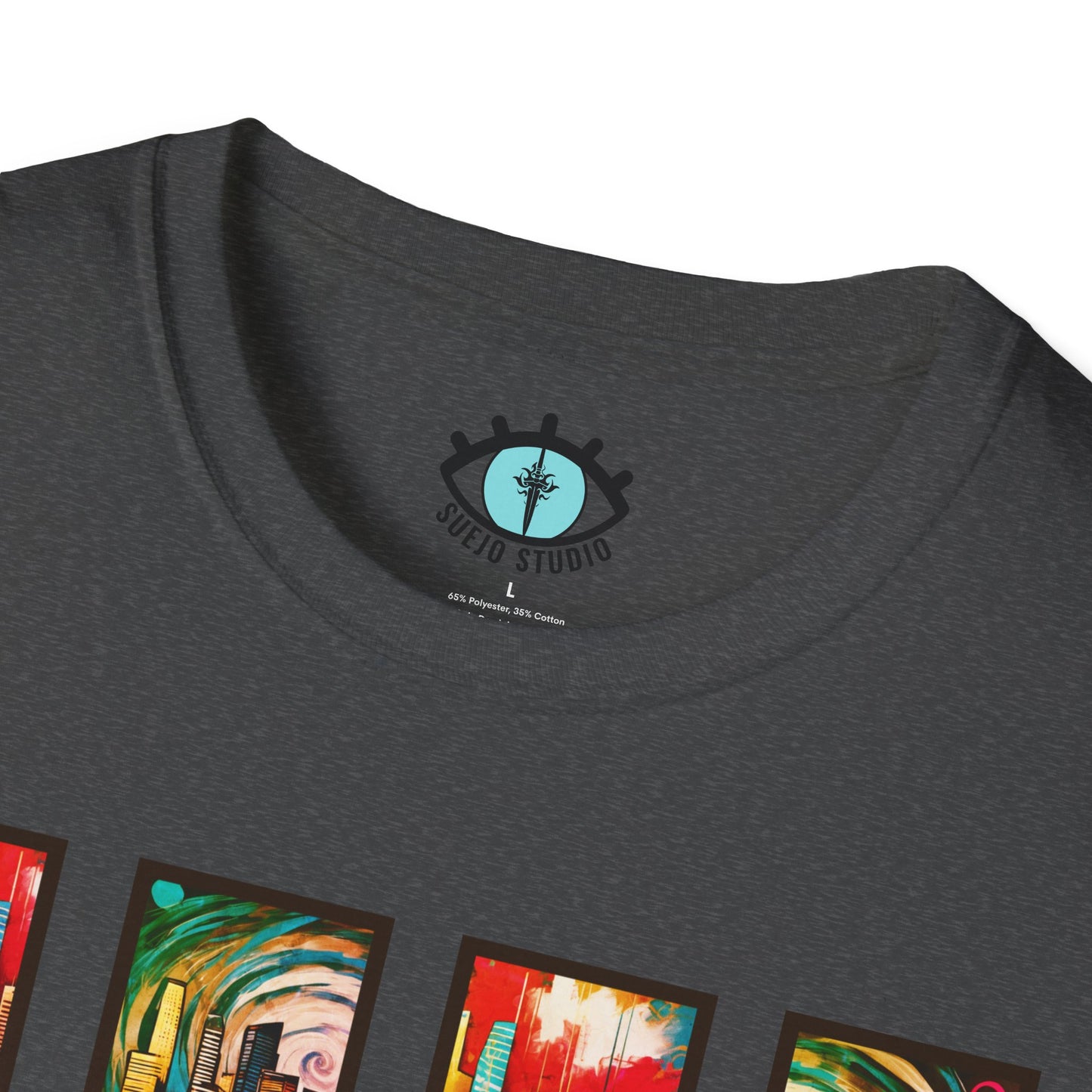 “LA Sunset” Abstract Art - Unisex T-Shirt
