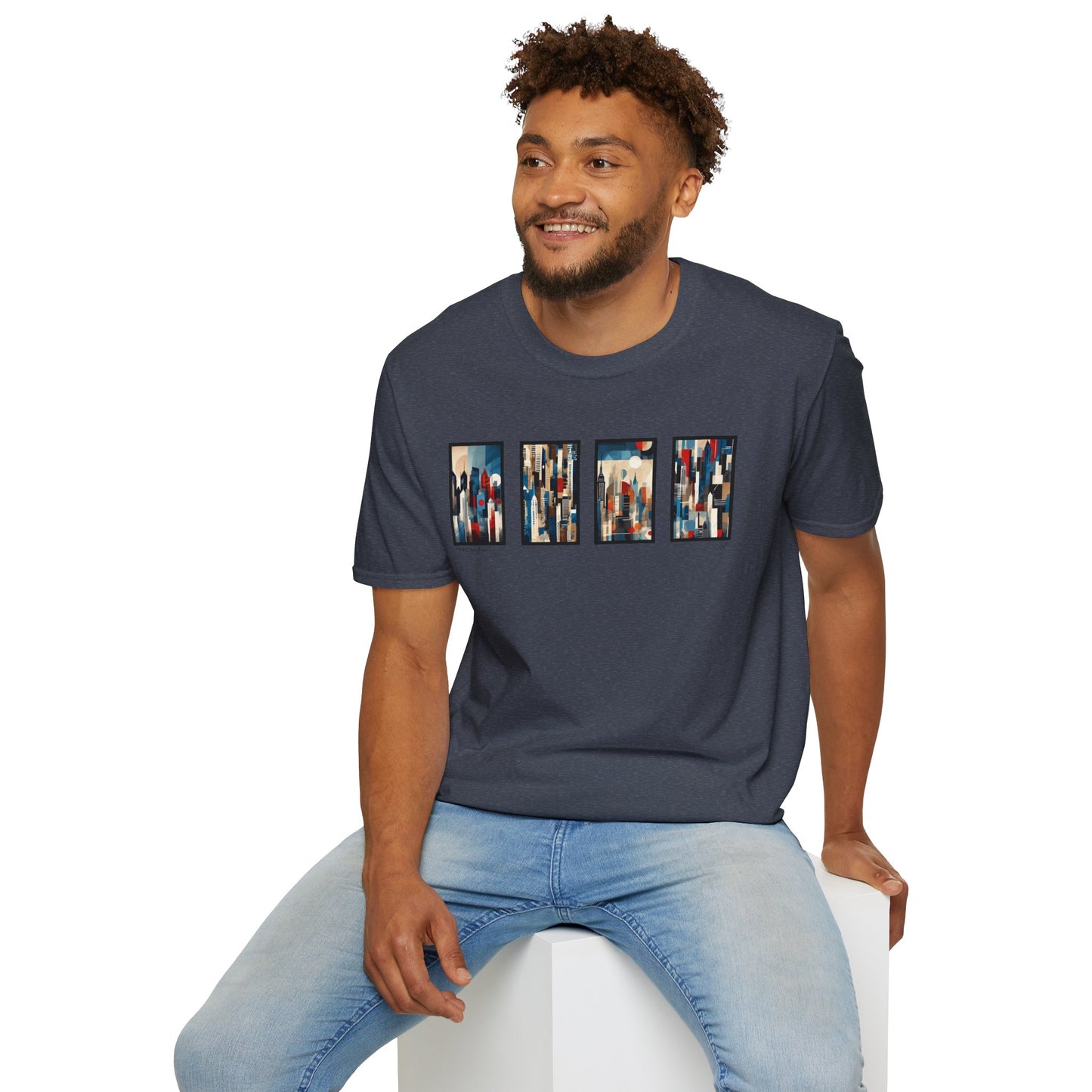 “NYC Skyline” Abstract Art - Unisex T-Shirt
