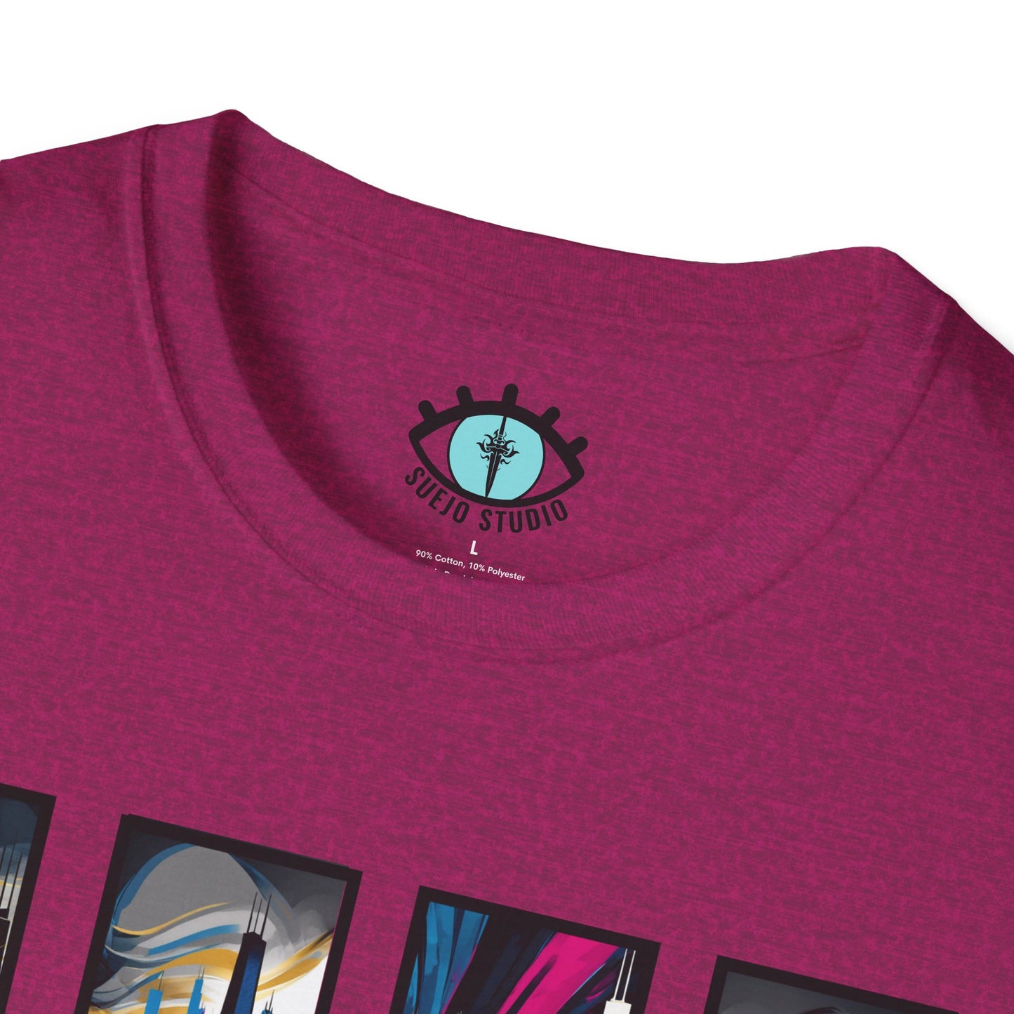 “Chicago Skyline” Abstract Art - Unisex T-Shirt