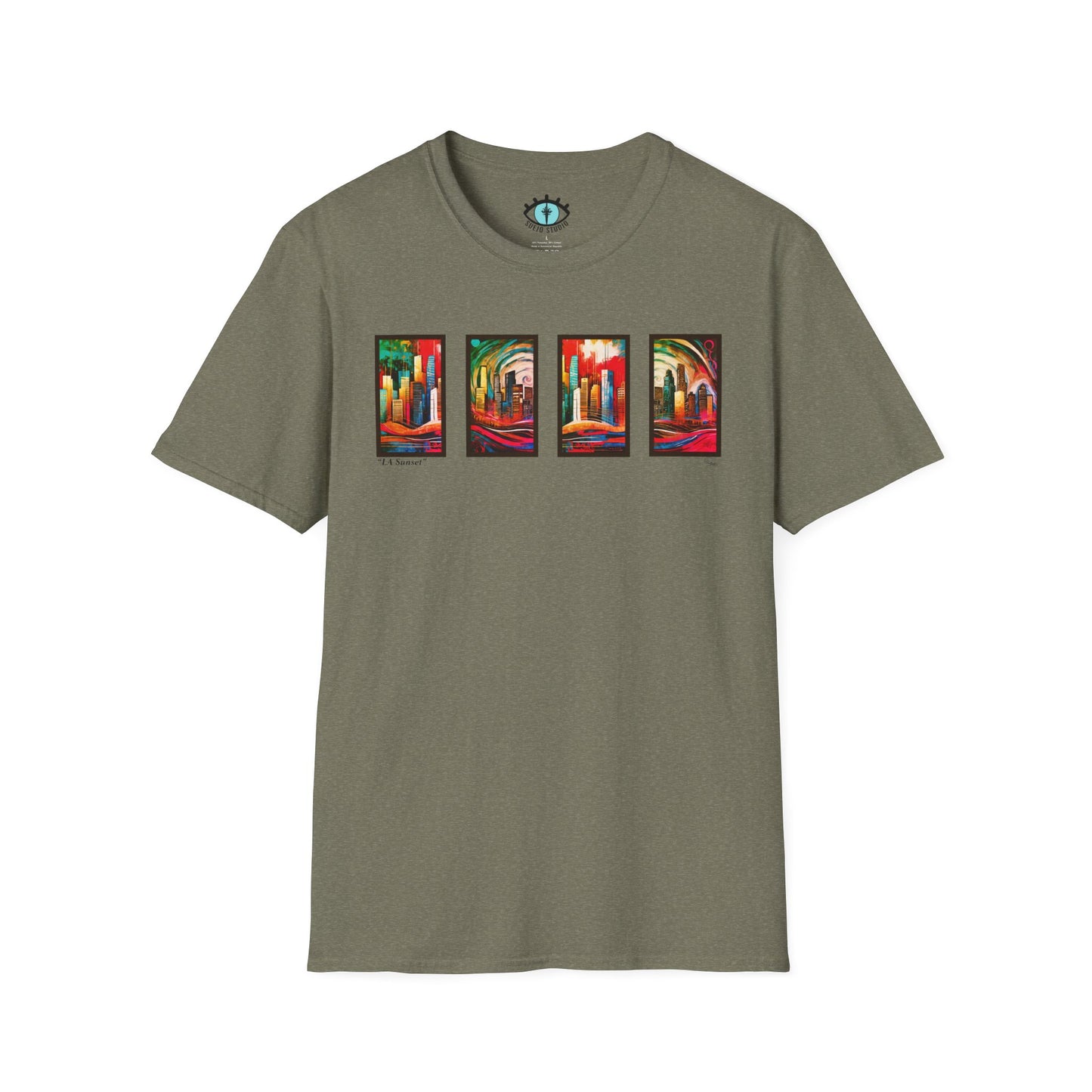 “LA Sunset” Abstract Art - Unisex T-Shirt