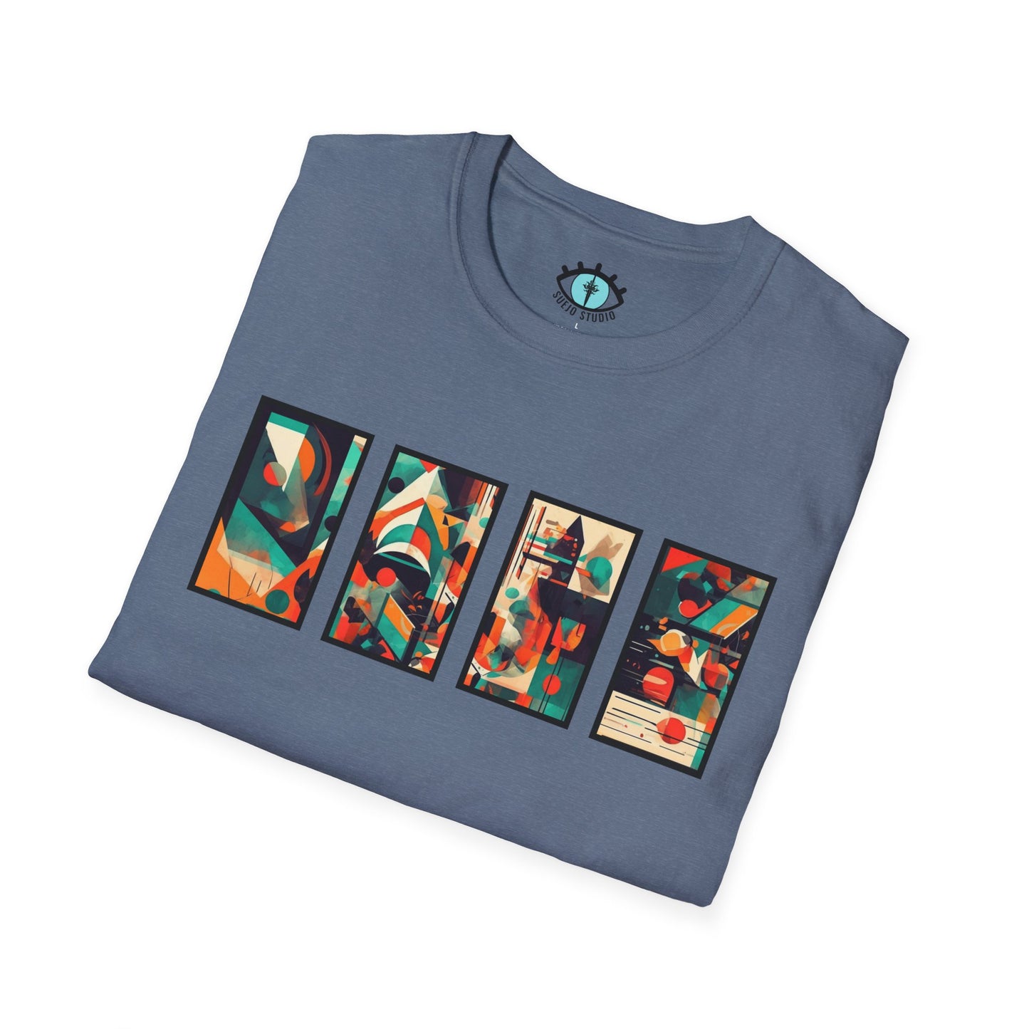 “Cityscape Sunset” Abstract Art - Unisex T-Shirt