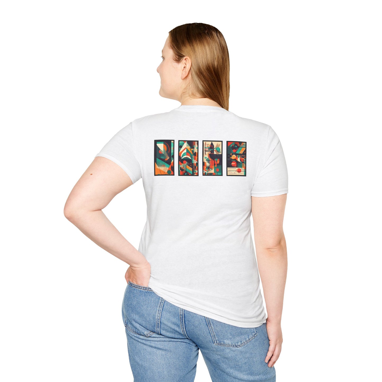 “Cityscape Sunset” Abstract Art - Unisex T-Shirt