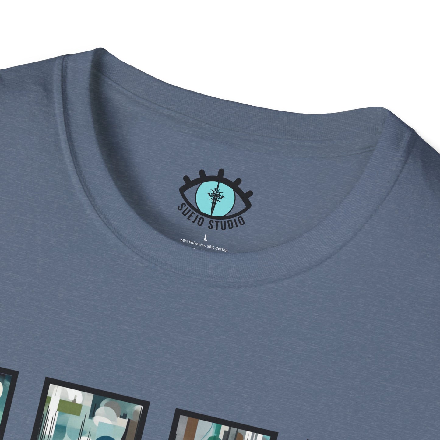 “Night Skyline” Abstract Art - Unisex T-Shirt