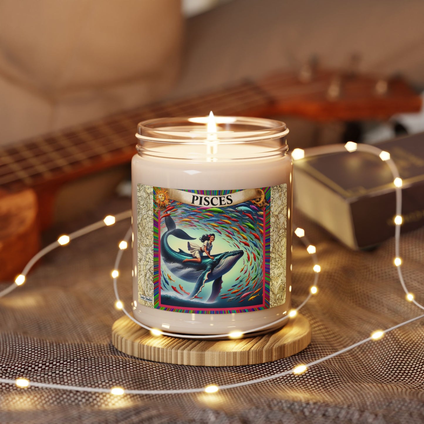Pisces II (Feb. 19 - March 20) - Zodiac Scented Soy Candle, 9oz