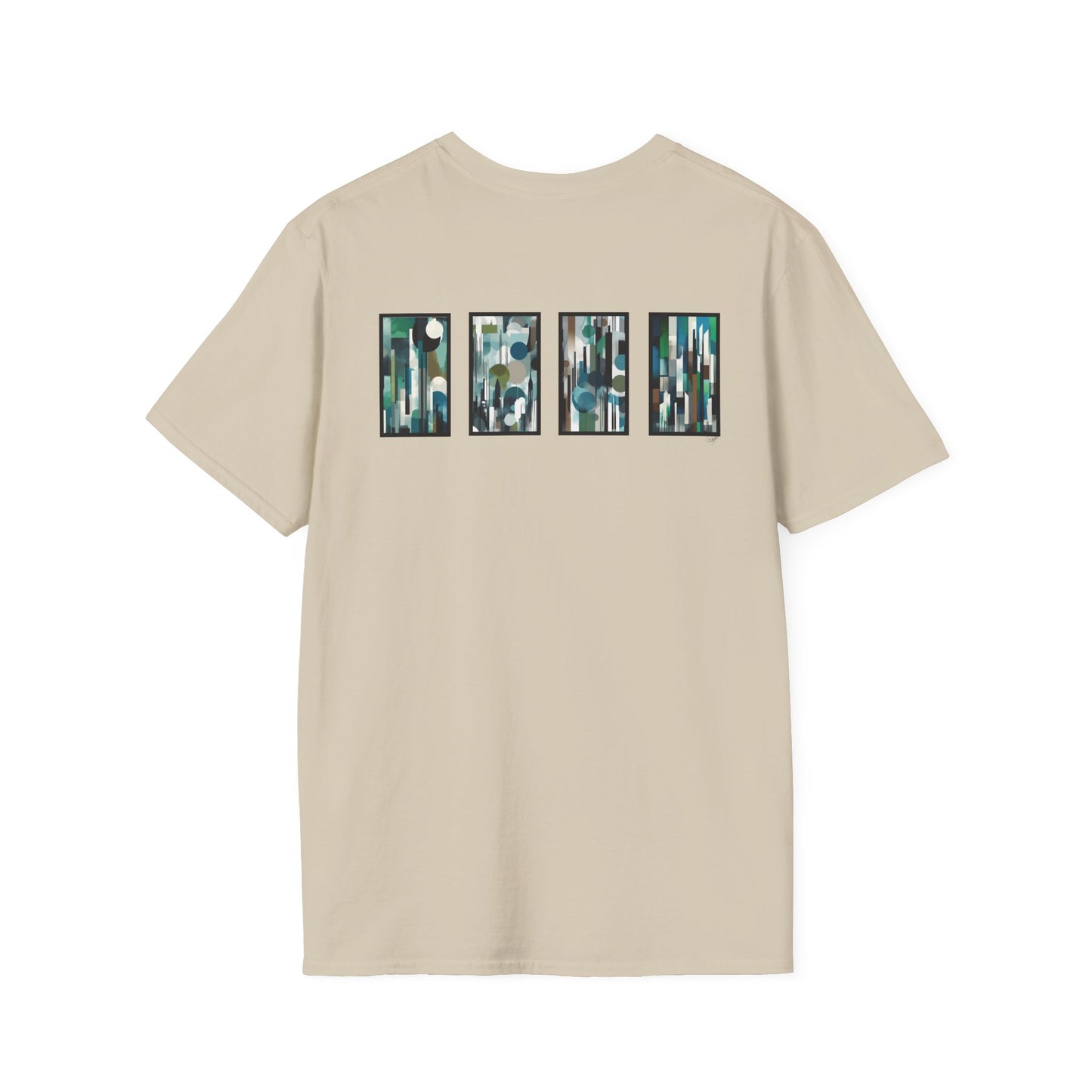“Night Skyline” Abstract Art - Unisex T-Shirt