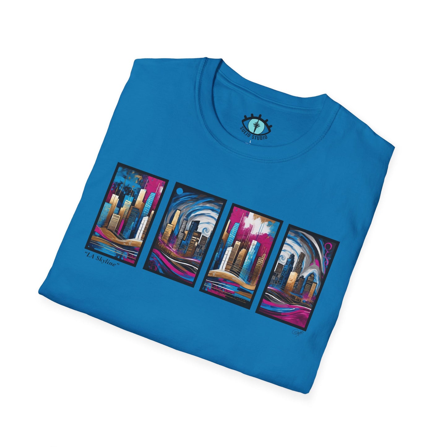 “LA Skyline” Abstract Art - Unisex T-Shirt