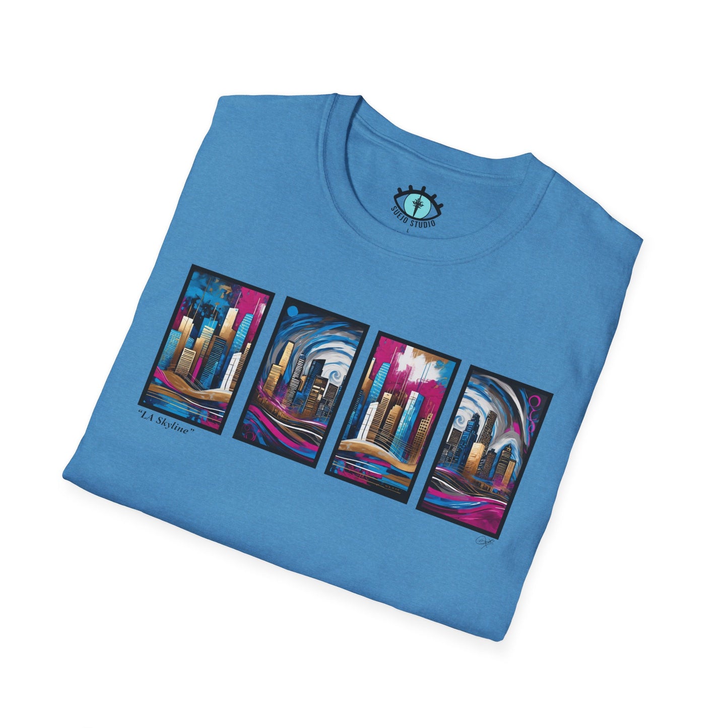 “LA Skyline” Abstract Art - Unisex T-Shirt