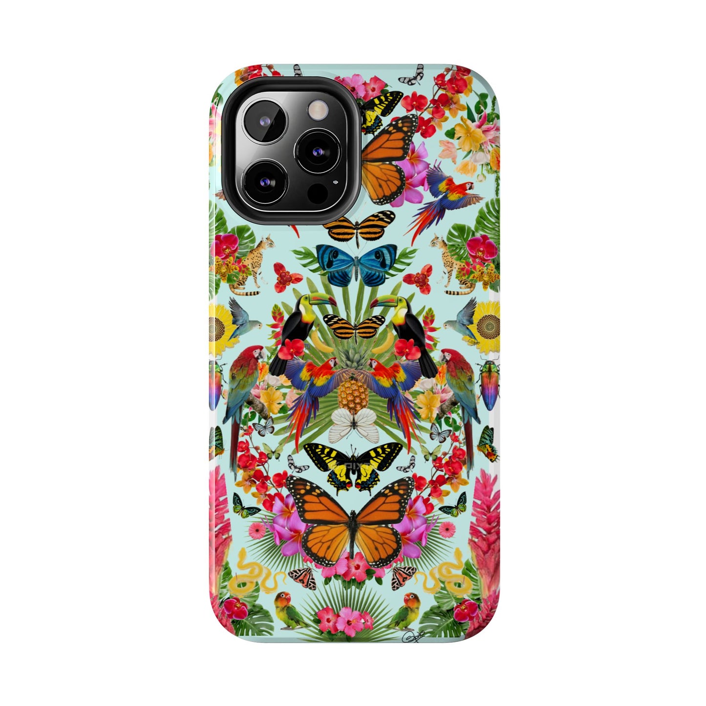 Fluttering Thoughts -Phone Cases - Butterfly Collage with Insects and Flowers