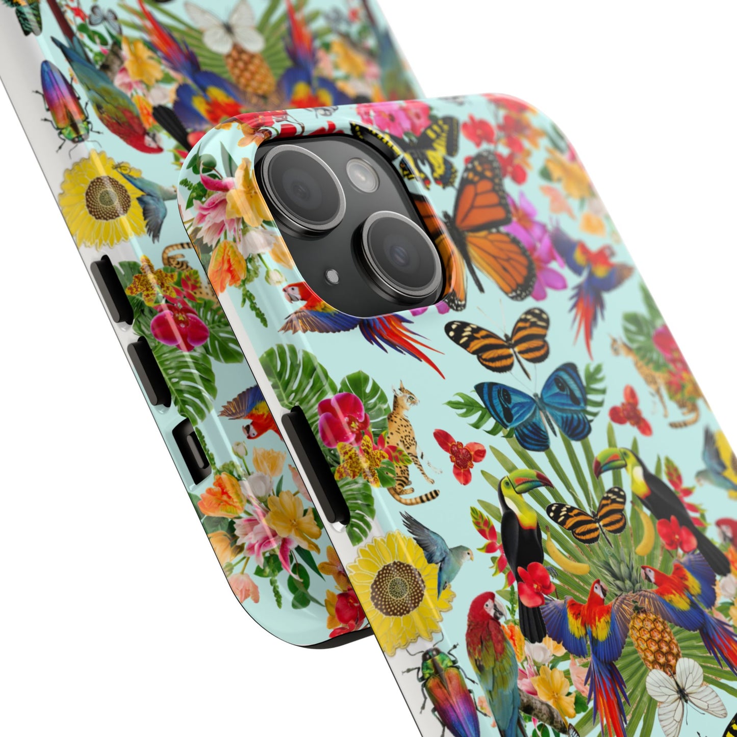 Fluttering Thoughts -Phone Cases - Butterfly Collage with Insects and Flowers