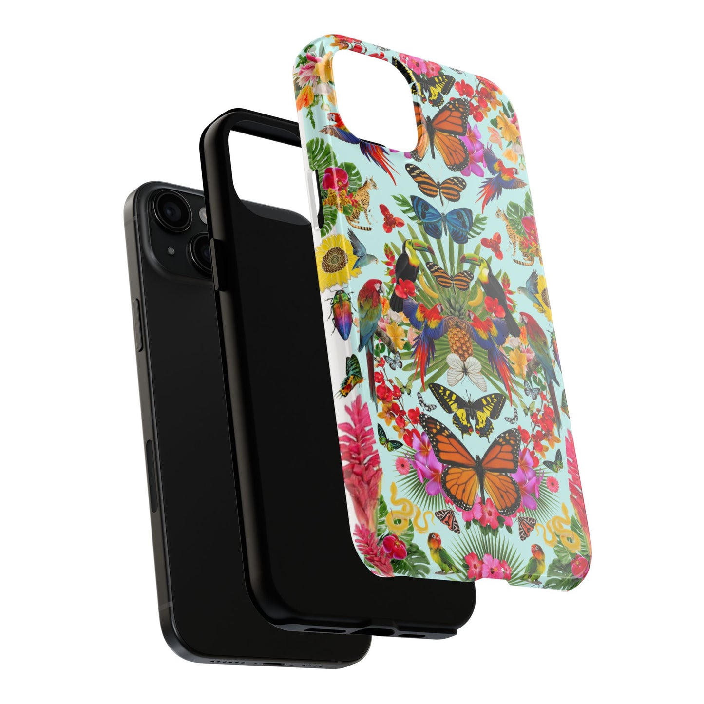Fluttering Thoughts -Phone Cases - Butterfly Collage with Insects and Flowers