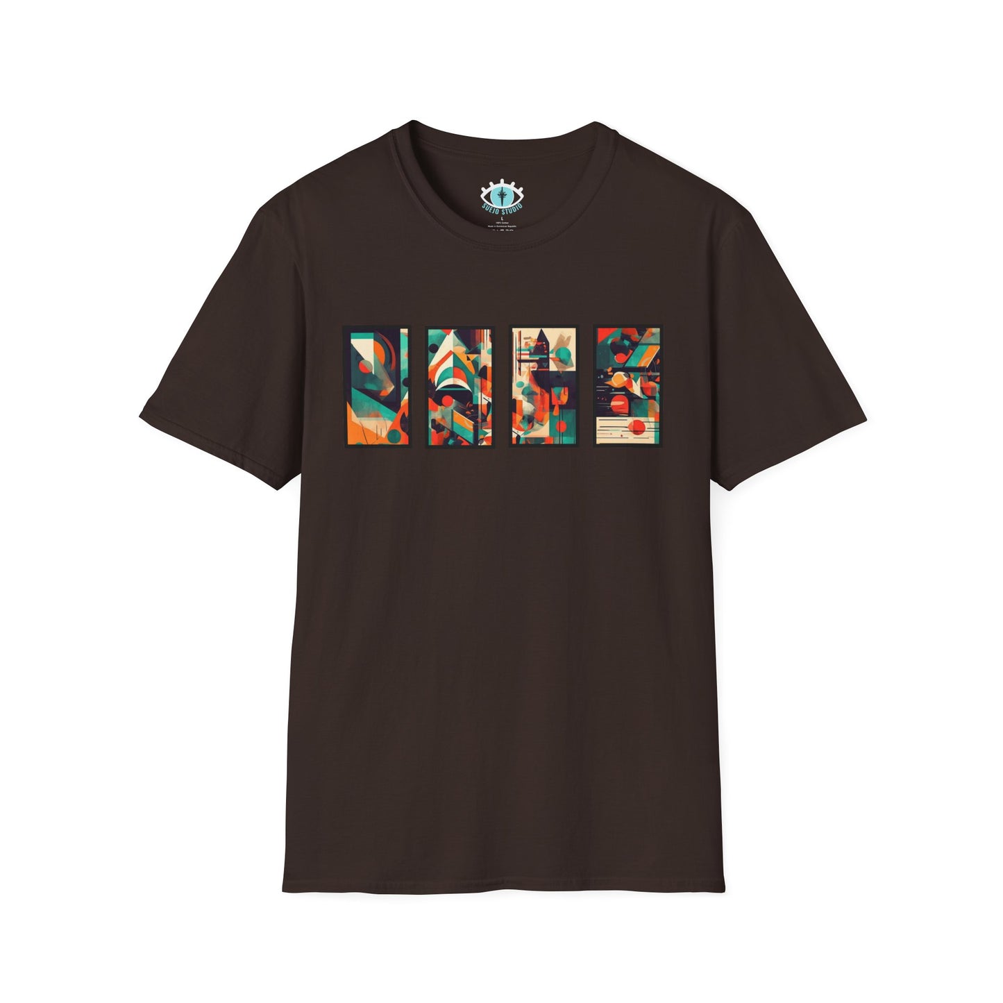“Cityscape Sunset” Abstract Art - Unisex T-Shirt