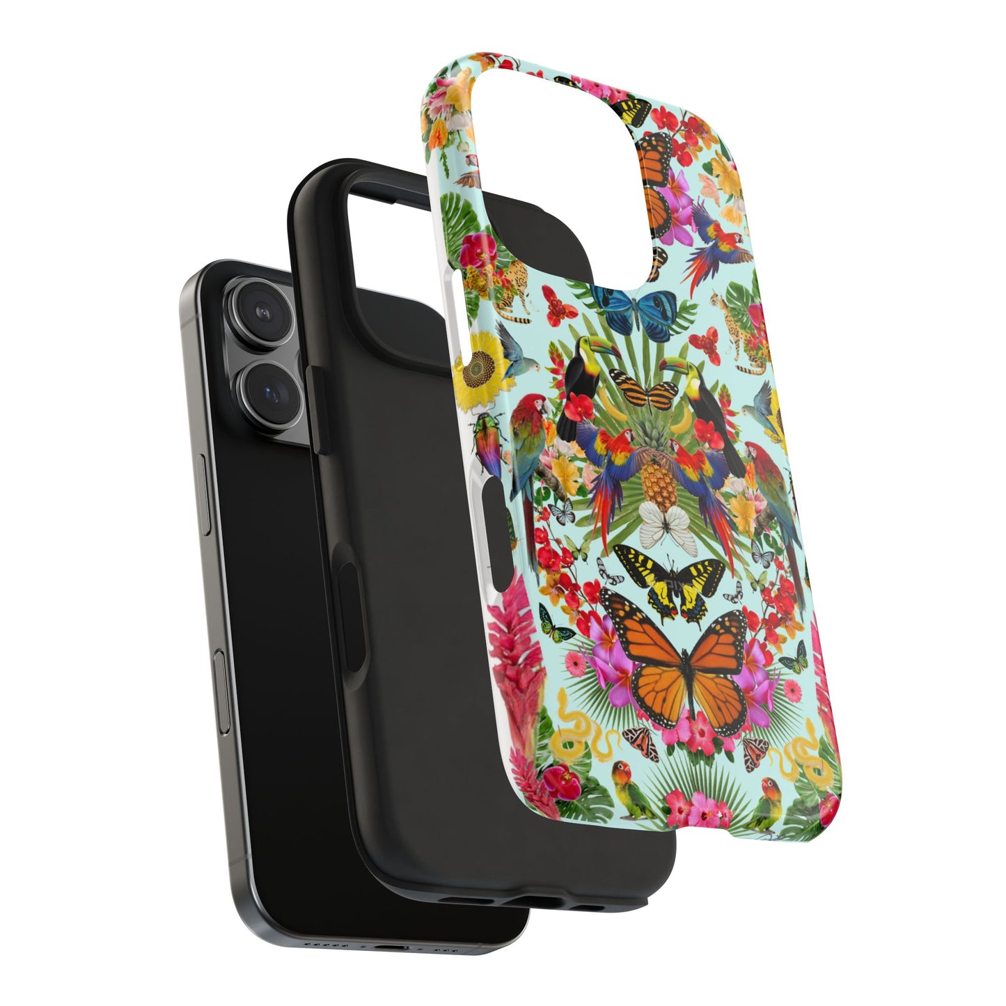 Fluttering Thoughts -Phone Cases - Butterfly Collage with Insects and Flowers