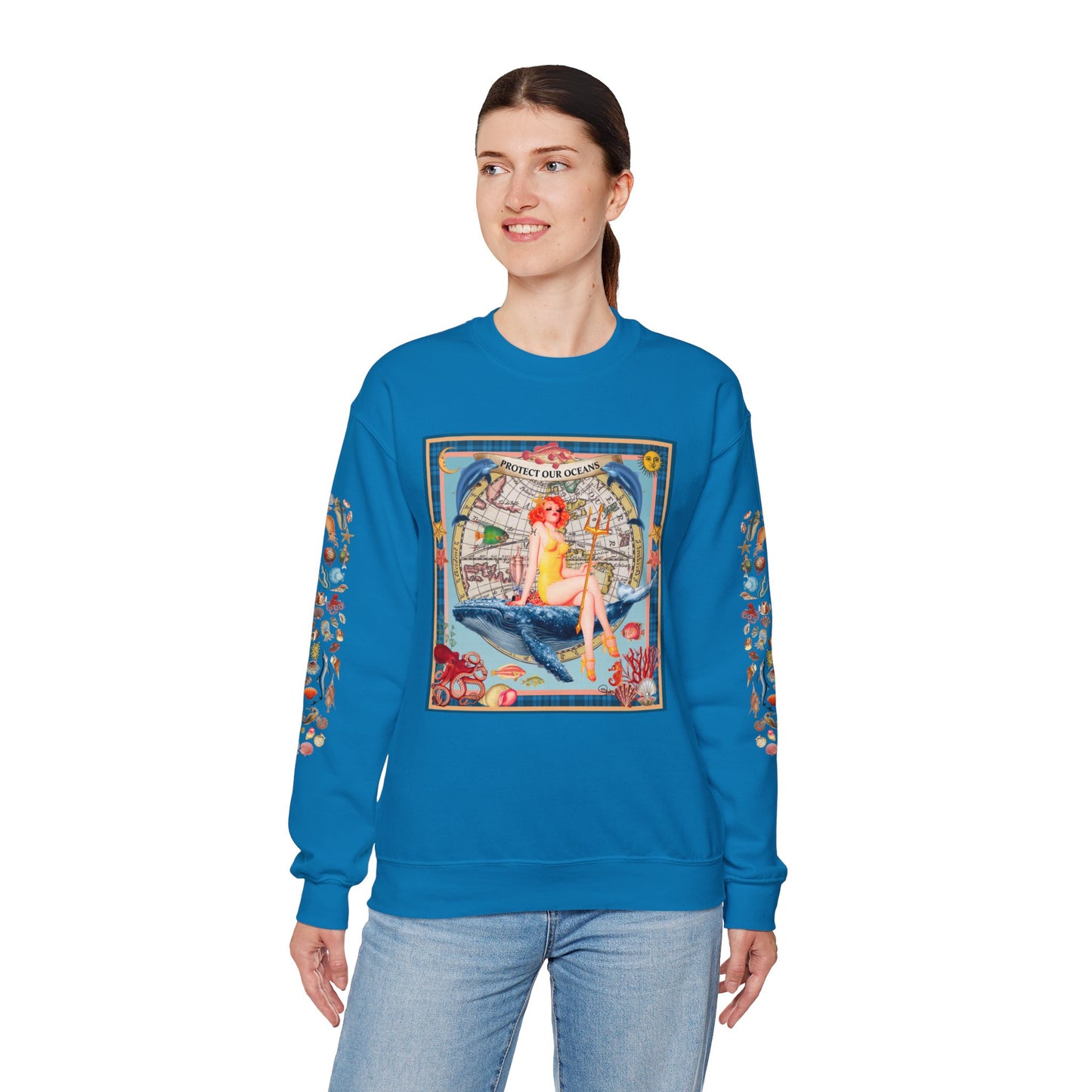 Protect Our Oceans - Unisex Crewneck Sweatshirt